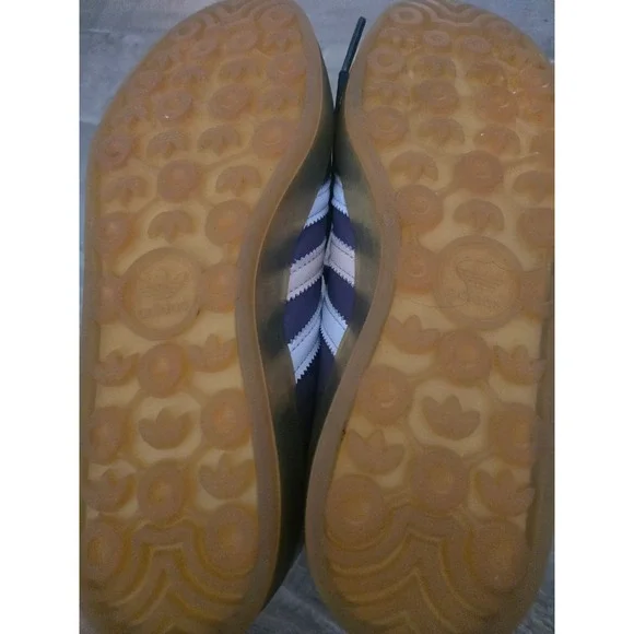 Adidas Gazelle Indoor Shadow Violet Purple Leather Sneakers Unisex 7.5 / 8.5 - Picture 6 of 8